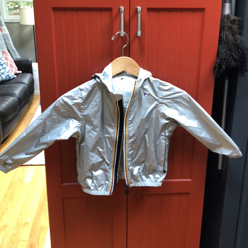 K-Way nylon kids size 4 rain jacket